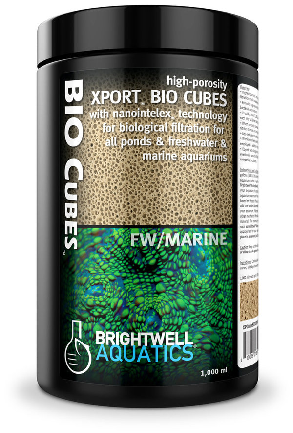 Brightwell Xport BIO Cubes 250ml Ultraporöse biologische Filtermaterial