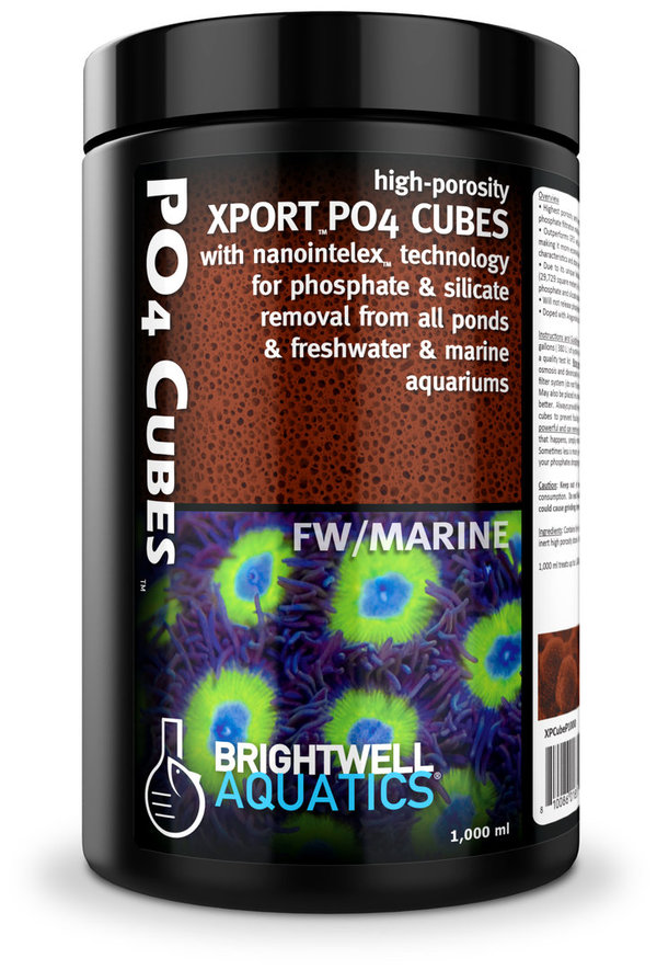 Brightwell Xport PO4 Cubes 500ml ultra aktiviertes Phosphat-Adsorptionsmedium