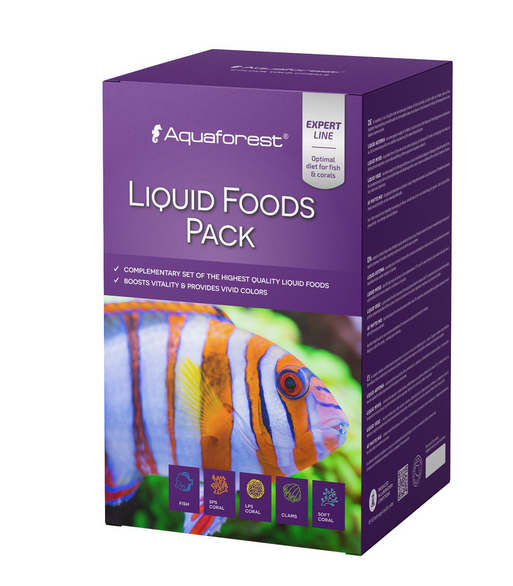 Aquaforest Liquid Food Pack je 250ml (Artemia, Mysis, Vege & Phyto Mix) NEU!
